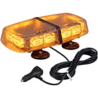 AUTOUTLET 72 LED Luz Estroboscópica Luz de Advertencia- 12V-24V Luz Intermitente de Emergencia con 4 Bases Magnéticas…